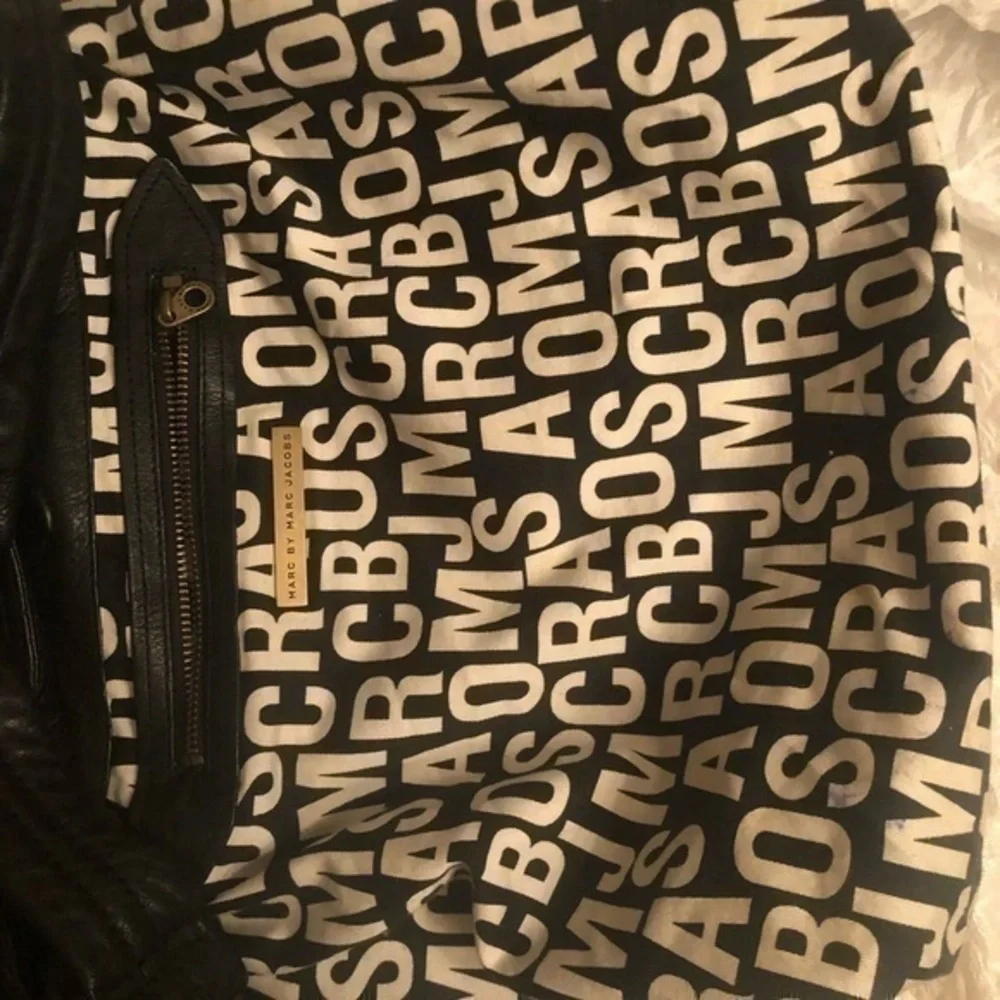 Marc by Marc Jacobs black leather hobo bag